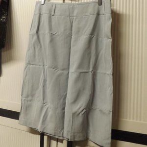 LADIES, SIZE 14, GRAY A-LINE SKIRT, POLY/RAYON MIX